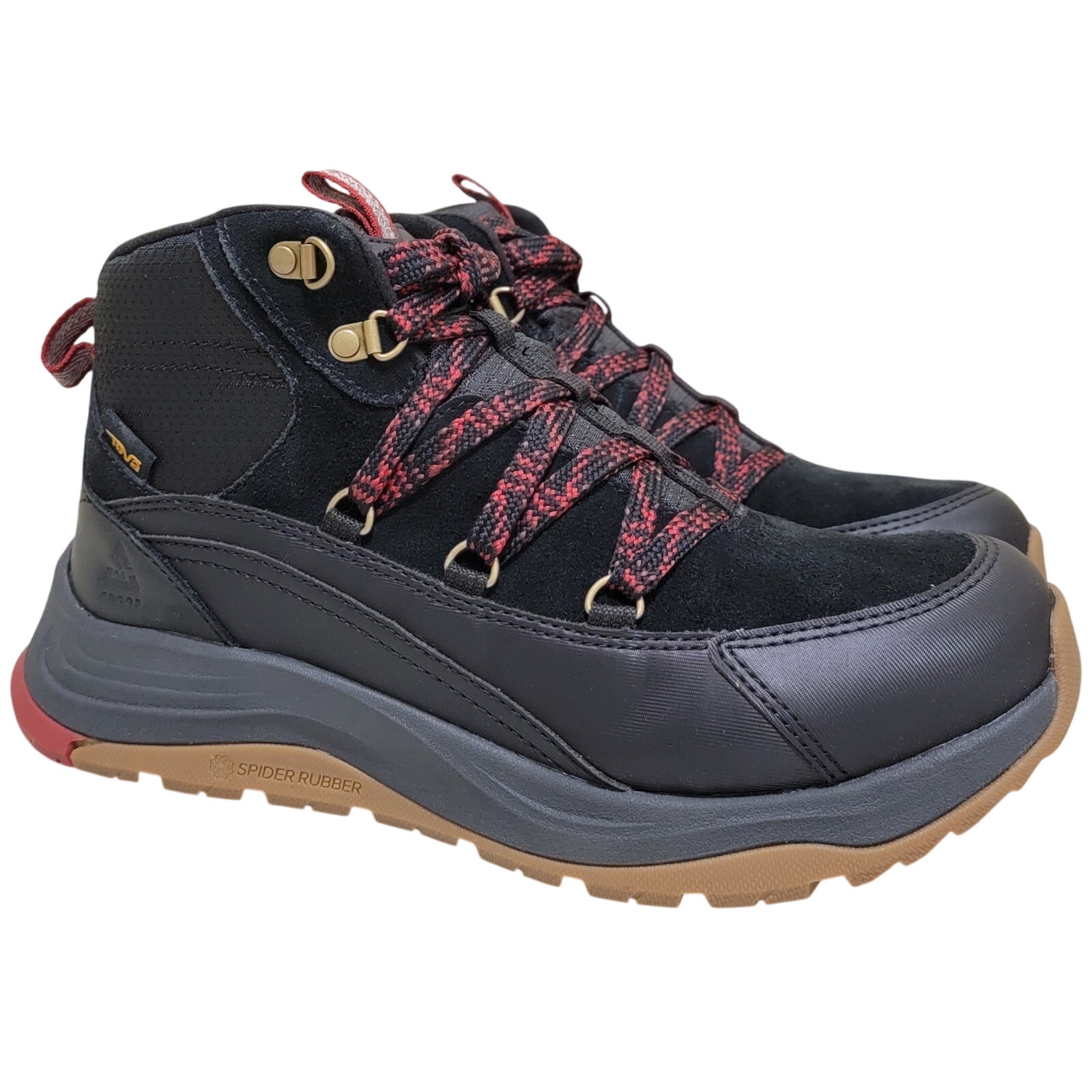 Teva Women Auroris Insulated Hiking Boots Size Us 8 Black Sun Dried Tomato